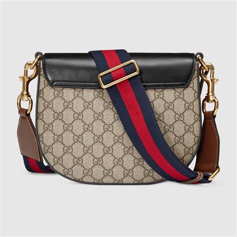 gucci women's padlock gg supreme shoulder bag|how to open gucci bag.